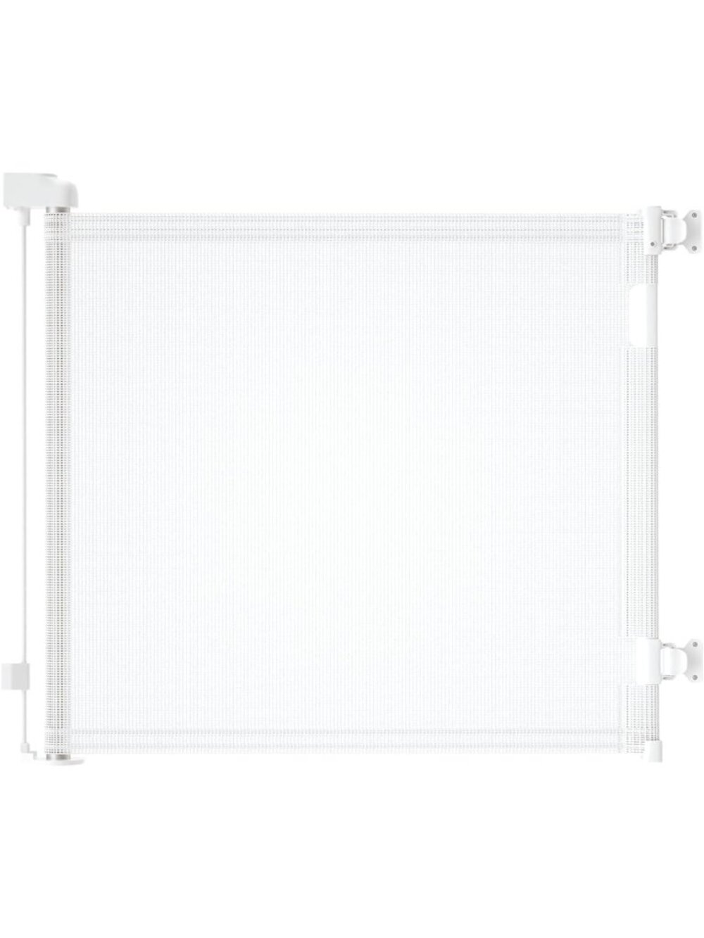 Retractable Baby & Dog Gate 33" Tall x 120" Wide for Doorways & Outdoors, White